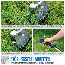 Güde 58437 Battery Brush Cutter FS 36-0 (36 V, Cutting Width: 255 mm (Blade Blade) / 350 mm (Thread Spool), 3-tooth Knife Blade, Thread Spool and Carrying Strap, Battery and Charger Not Included