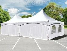TentandTable 20' x 30' Premium High Peak Frame Tent, White with Sidewalls