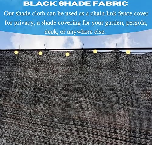 Generic VBS Black Shade Cloth Mesh Fabric 60% - 26' x 175'