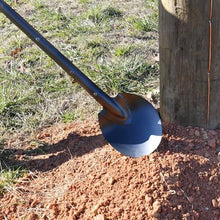 TiiGER Eastern Spoon Shovel – Heavy Duty Digging Tool with Sectional Fiberglass Handle, Steel Head, Trenching, Landscaping & Utility Work - 10 Feet