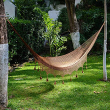 NOVICA Handmade Artisan Hammock Copper Filigree Solid Mayan Mexico Brown
