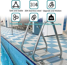 Pool Handrail Handle Grab Rails Swimming Pool Rail Pool Railing Premium Stainless Steel Pool Hand Rail for Inground Swimming Pool,Pool Handrail with Flange Quick Mount Base