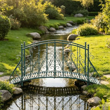 Garden Bridge Metal Yard Arch Path Bridges, Durable Decorative Footbridge