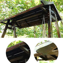 KYTGFH Patio Swing Porch Hang Club Bench Chair,Outdoor Patio Swing Chair Wooden Backyard Furniture Lazy Daze Hammocks Swing Bench Perfect Set