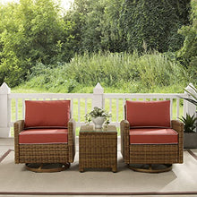 Crosley Furniture Bradenton 3-Piece Swivel Rocker Chair Set