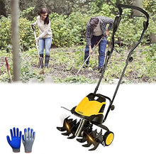TREEYX Garden Gear Electric Garden Tiller,2400W Low Noise Electric Cultivator, Tilling Width 45Cm,Working Depth 22Cm,Speed 420 RPM,Cultivator (10m Extension Cord)