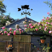 Weathervane with Armored Vehicle Ornament Garden Stake Weather Vane Outdoor Wind Direction Indicators for Outdoor Garden Roof Paddock Decoration Wind Vane (Style 3)