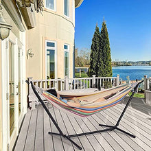 PXIWDAN Hammock Camping Hammock with Stand Home Indoor and Outdoor Portable Detachable Folding Swing for Ideal for Beach Travel Hamock Outside(2)