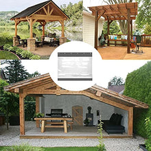 WZYJLyds Outdoor Waterproof Curtain Transparent Plastic Tarpaulin with Eyelets PVC Heavy Duty Waterproof Tarpaulin Panel for Pergola, Terrace, Tent Side Curtains