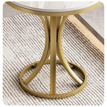 Couch End Table Rock Slab Side Table Living Room Rock Slab Small Coffee Table Sofa Corner Table Simple Movable Balcony Small Round Table Side Cabinet Corner Tables for Living Room(C,60cm)