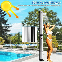 CFDZCP Outdoor Shower kit 7.1Ft / 10 Gallon Outdoor Shower W/Sprinkler Head & Foot Shower, Hot and Cold Adjustment ，Up to 60°C / 140°F，Poolside Backyard Outside Shower Kit