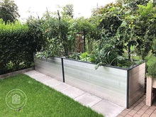 GFP Kingsize Daniela Raised Garden Bed, 3.9'Wx9.7'L, Anthracite Gray
