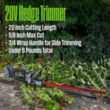 Westinghouse 20V Cordless Leaf Blower, 350 CFM, 110 MPH + 22" Cordless Hedge Trimmer, Dual-Action Steel Blades + 2-in-1 Cordless String Trimmer & Edger, 12" Cutting Path with 4.0Ah Battery & Charger
