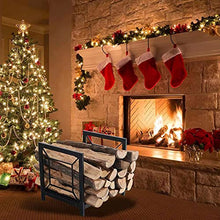 WXPWAMZ Fireplace Log Holder- 17 Inch Small Firewood Rack Indoor, Indoor Outdoor Wood Rack to Store Logs, Patio Firewood Storage Holder for Fireplace Pit