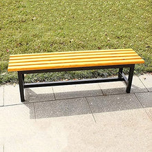 ERoomQ Outdoor GThe Bench,Outdoor Bench Patio Bench, Outdoor Park GThe Bench Terrace Bench, Anticorrosive Solid Wood seat 2-3 seat Weatherproof Porch Chair (47)
