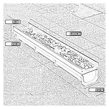 Stainless Steel Trench Drain Kit - Rectangular Linear Shower Drain with Grate for Indoor and Outdoor Use(100x21x30cm)