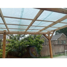 Rygcrud 0.7mm Polycarbonate Roofing Sheet, Outdoor Pergola Patio Awnings Rainproof Cover Umbrella & Shade, Easy to Bend Insulation Panels for Greenhouse Chicen Coop (Color : Clear, Size : 59.1" x23')