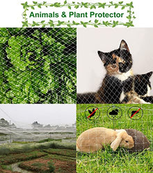 Elitix Fruit Trees Trellis Garden Netting - 10 16 23 33 49 66 82 98 115 131 Ft Wide, Professional White Protection Deer Fence - for Anti Bird, with Square Mesh(40x40m/131x131ft)