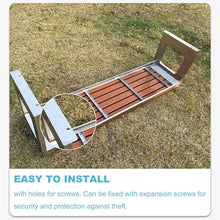 ARMERI Metal Bench Weatherproof Outdoor Benches, Garden Bench for Outdoors, Backless Patio Benches, Garden Benche for Garden Patio Porch Park Backyard,B,120x40x45cm