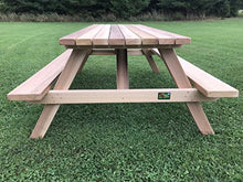 Western Red Cedar 84" Rectangular Top Picnic Table 7'