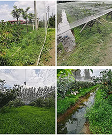 ZAVEIL Reusable Anti Bird Protection Net, Agricultural Plant Covers Netting for Orard/Farmland/Fish Ponds, White Translucent Nylon Fabric, Doesn't Tangle (Size : 25x30m/82.0x98.4ft)