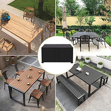 91x65x31in, Garden Furniture Covers Waterproof, Rectangular Patio Table Chair Sofa Set Cover, 420D Heavy Duty Lawn Patio Set Covers, UV Resistant (Coffee Beige 110x110x31in)