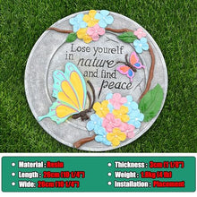 Elitix Stepping Stone Color Stones for Decorative Garden Stepping, Landscaping Step Walkway Stones Set of 5 with Beautiful Pattern, Used for Directions Ornaments Stones