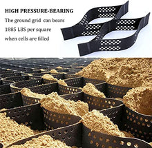 ZHOUHONG 2 Inch Garden Walkway Grid, Stone Gravel Grid for Slopes/Paths/Patios/Steep Driveway, Geo Grid Soil Round Stabilizer Paver Base Mud Control (Color : W x L, Size : 5x7 m/16.5x23 ft)