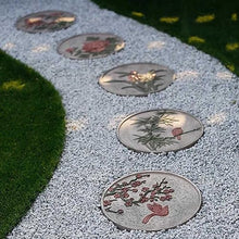 Etlegor Outdoor Stepping Stones Set, for Garden Walkway Decoration River Rock for Yard, Pathway, Landscaping, 13.8 Inch Round Decorative Stone Mat (Color : Gray, Size : 5PCS)