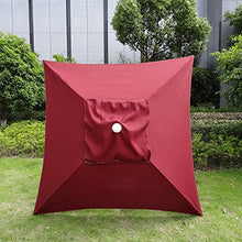 ERoomQ 2x2m Garden Umbrella Canopy Cover Sunshade Cloth for Outdoor Beach Backyard Market Umbrella Tent Replacement Cover Fits 4 Ribs Parasol