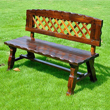 Stool 47 in Park Garden Bench Anticorrosive Wood Retro Leisure Solid Wood Seat Yard Garden 2-3 Seat Weatherproof French Chair Bench Outdoor Table and Chair Set for Deck/Entrance/Patio Furniture (1