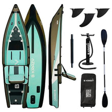 Bkrazy High Pressure Inflatable Kayak Hybrid Kayak/SUP AQUA