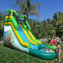 JumpOrange 12' Safari Inflatable Water Slide with Pool and Blower