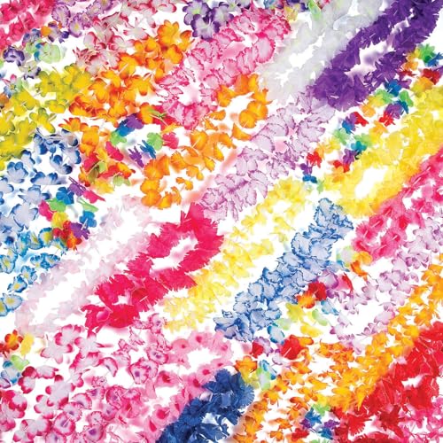 Fun Express Polyester Lei Assortment Super Mega Bulk 500 Pc
