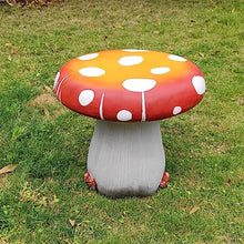 HOUSINGOD 20.8'' High Mushroom Table Over Sized Garden Mushroom Sculpture