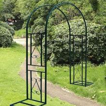 GFSGHZZ Rustproof Metal Rose Arch - Wide Heavy-Du Garden Trellis for Climbing Plants - Ele Outdoor Entrance Det,A-340X230X40Cm