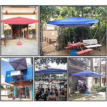 EUQKKWLOY Blue Rectangular Patio Umbrella - Durable Outdoor Market Table Umbrella for Garden Yard Beach Camping Poolside & Commercial Events - Stylish Sunshade Solution