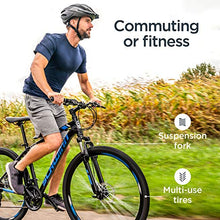 Schwinn GTX 2.0 Comfort Adult Hybrid Bike 700c Black/Blue