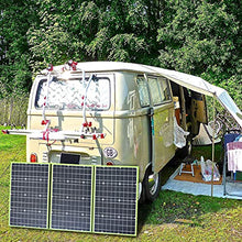 AIZYR 150W Flexible Foldable Solar Panel Kit, Portable Generator Power Station Battery with 20A Charger Controller for Cars RV Boat Camping