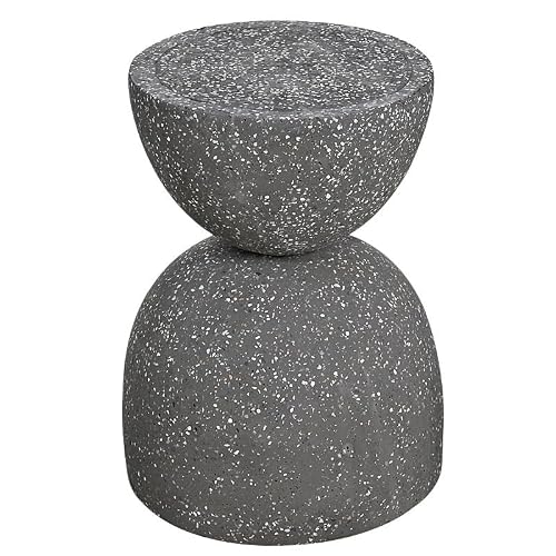 Chicken Couch End Table Living Room Villa Creative Movable Coffee Table Nordic Round Terrazzo Side Table Balcony Leisure Table Corner Tables for Living Room(A)