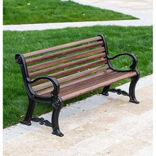 clould fitness Park Bench Outdoor Park Bench Imitation Wood Grain Public Leisure Seat Waiting Chair Long Courtyard Outdoor Benches