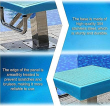 Professional Diving Boards Platform, Pool Diving Platform With Stainless Steel Base, 304 Stainless Steel Diving Board With Anti-Slip Countertop, 15°Inclined Professional Diving Platform For Pools ( Si