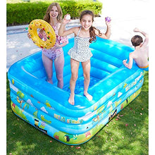 Inflatable Pools for Kids Small Family Interaction Summer Pool Party Air Swimming Pool Suitable for Outdoor Garden Summer Backyard Water Party