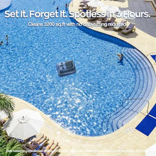 2026 Upgraded Lodoba SAT40 Robot Vacuum for Inground Pools, Replaceable Battery Cordless Robotic Pool Cleaner for Above Ground Pool up to 3,200 Sq.ft, 210-Min Runtime, Self-Parking