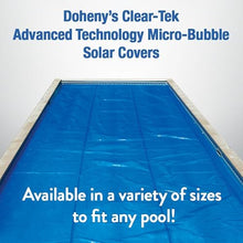 Doheny's Clear-Tek Micro Bubble Solar Pool Cover for In-Ground Swimming Pools | Increase Solar Energy Absorption, Retain Heat, Reduce Evaporation, Reduce Heat Loss & Save, 16x40 ft Clear 3200
