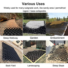 GJZDPMY Gravel Grid for Driveway & Pathway, 2-Inch Height Ground Stabilizer, Heavy-Duty Soil Control Grille for Agriculture & Parking, Durable Gravel Grate System