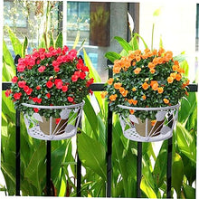 LUUYYI Plant standPcs Outdoor Hanging Planters Outdoor Plant Stand Garden Plant Basket Outdoor Planters Retro Flower Pot Holder Plant Display Rack Black Planter White