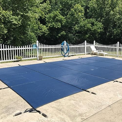 WaterWarden Inground Pool Safety Cover 25' x 45' Blue Mesh