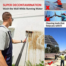 12-36ft Window Cleaning Pole, Extendable Photovoltaic Panel Cleaning Brushes, Water Fed Telescopic Brush, Solar Panel Cleaning Brush Can Spray Water,6m