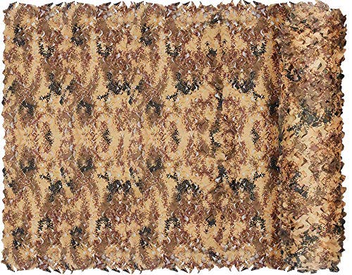 NICEFISH Camo Net Military Camouflage Netting Desert Digital 10x20M (33x66ft)